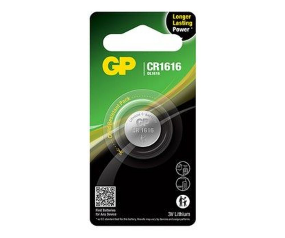 Batteri GP CR1616-C1 3V Lithium